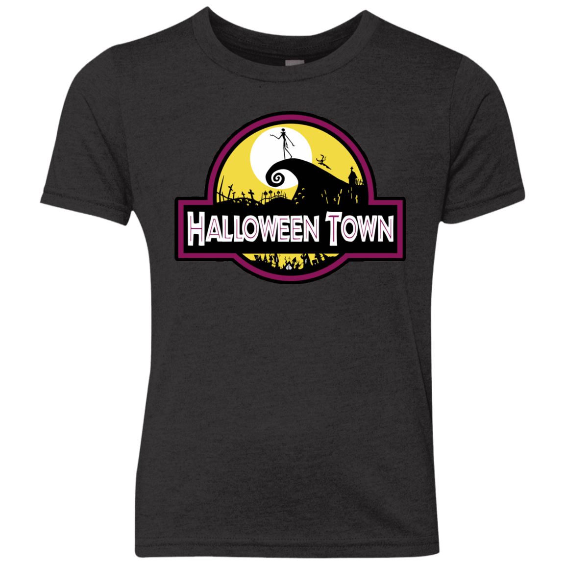T-Shirts Vintage Black / YXS Halloween Town Youth Triblend T-Shirt