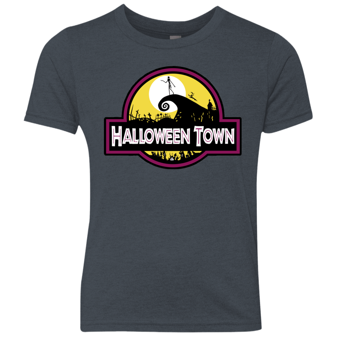 T-Shirts Vintage Navy / YXS Halloween Town Youth Triblend T-Shirt