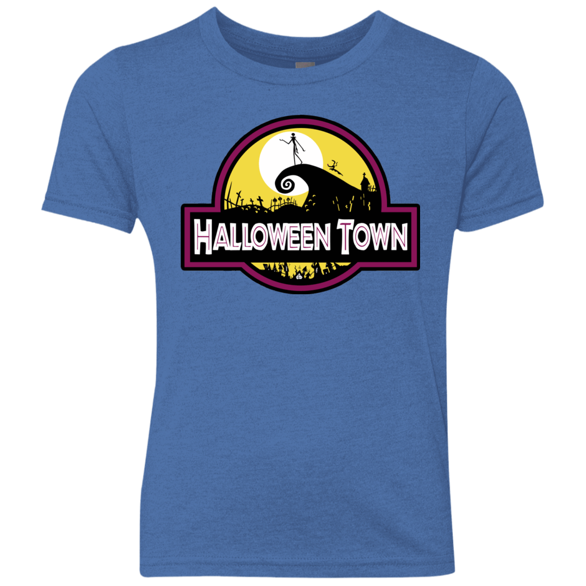 T-Shirts Vintage Royal / YXS Halloween Town Youth Triblend T-Shirt