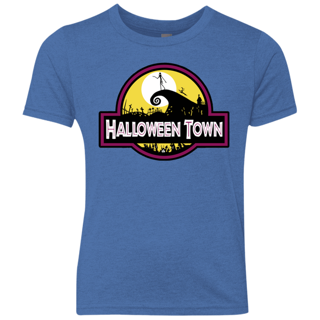 T-Shirts Vintage Royal / YXS Halloween Town Youth Triblend T-Shirt