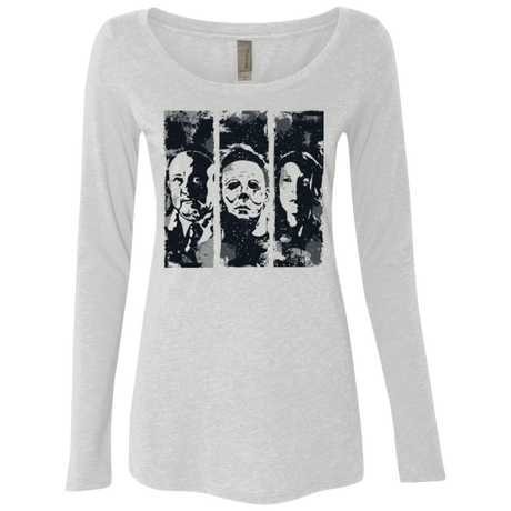 T-Shirts Heather White / Small HALLOWEEN Women's Triblend Long Sleeve Shirt