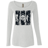 T-Shirts Heather White / Small HALLOWEEN Women's Triblend Long Sleeve Shirt