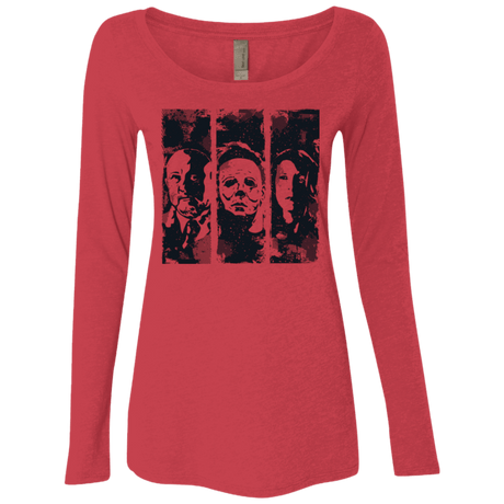 T-Shirts Vintage Red / Small HALLOWEEN Women's Triblend Long Sleeve Shirt