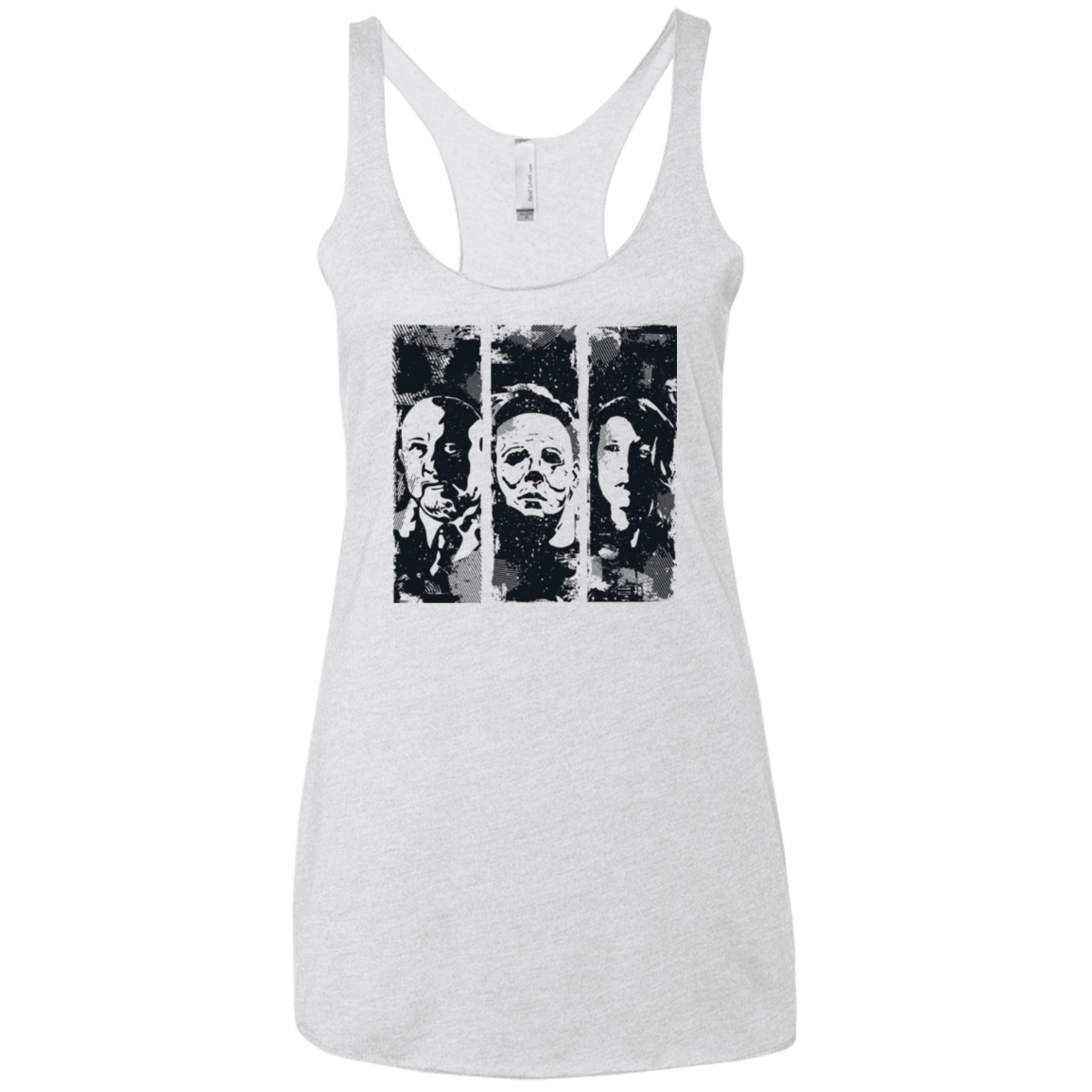 T-Shirts Heather White / X-Small HALLOWEEN Women's Triblend Racerback Tank