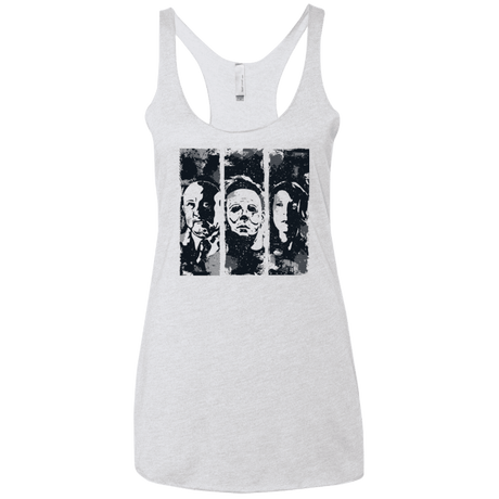 T-Shirts Heather White / X-Small HALLOWEEN Women's Triblend Racerback Tank