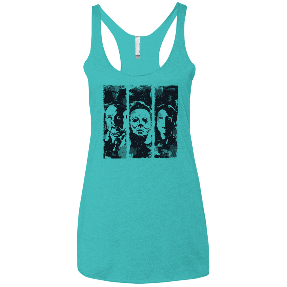 T-Shirts Tahiti Blue / X-Small HALLOWEEN Women's Triblend Racerback Tank