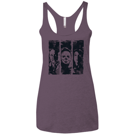T-Shirts Vintage Purple / X-Small HALLOWEEN Women's Triblend Racerback Tank