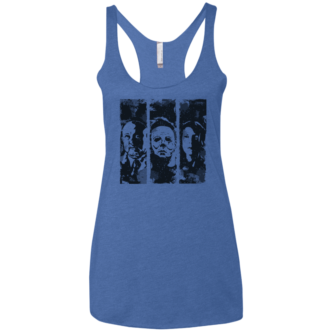 T-Shirts Vintage Royal / X-Small HALLOWEEN Women's Triblend Racerback Tank