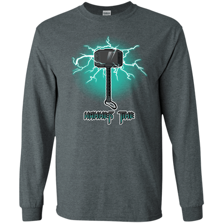 T-Shirts Dark Heather / S Hammer Time Men's Long Sleeve T-Shirt