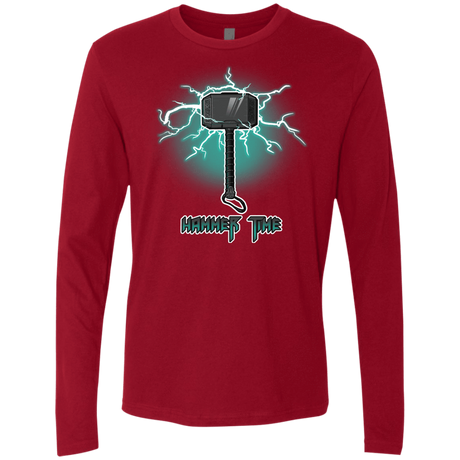 T-Shirts Cardinal / S Hammer Time Men's Premium Long Sleeve