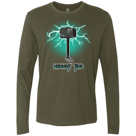 T-Shirts Military Green / S Hammer Time Men's Premium Long Sleeve