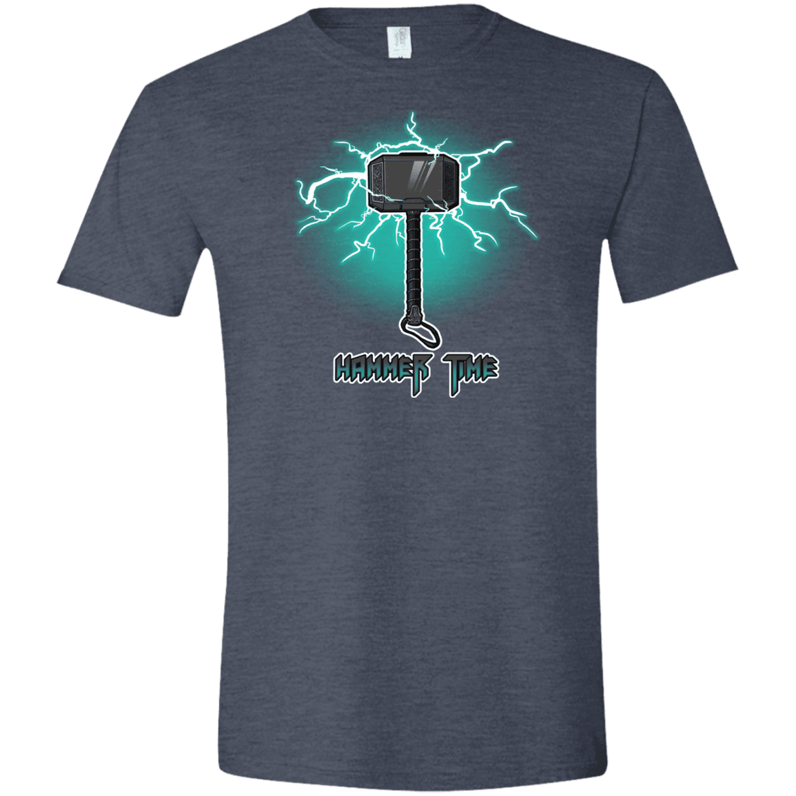 T-Shirts Heather Navy / S Hammer Time Men's Semi-Fitted Softstyle