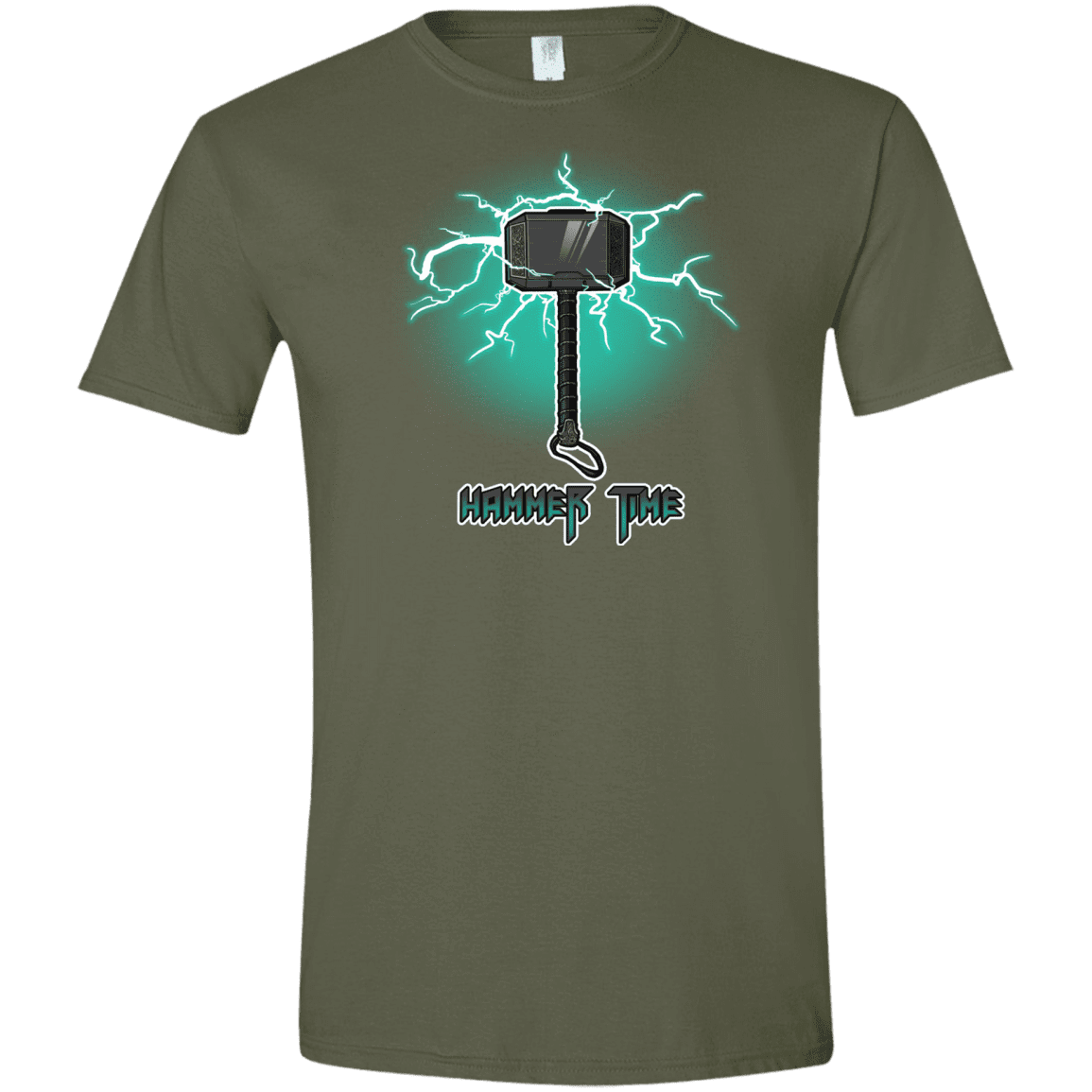 T-Shirts Military Green / S Hammer Time Men's Semi-Fitted Softstyle