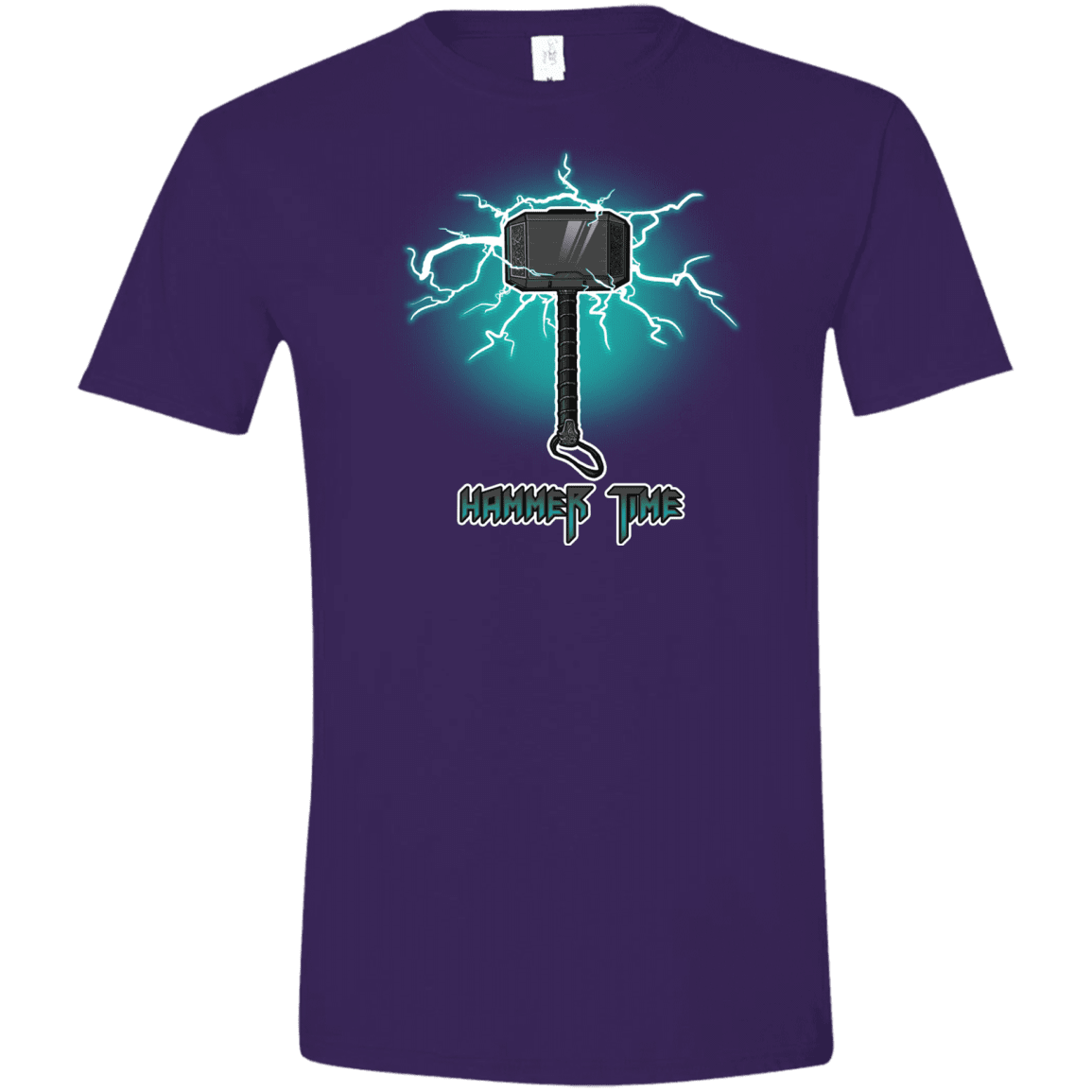 T-Shirts Purple / S Hammer Time Men's Semi-Fitted Softstyle