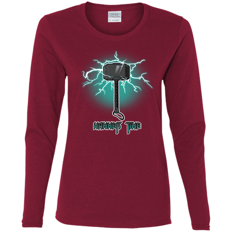 T-Shirts Cardinal / S Hammer Time Women's Long Sleeve T-Shirt