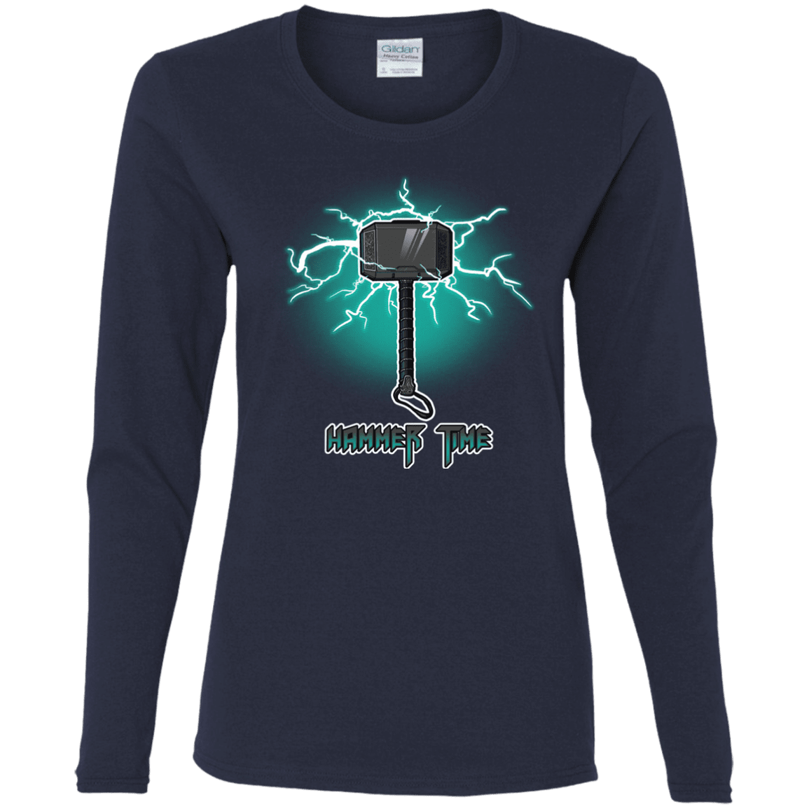 T-Shirts Navy / S Hammer Time Women's Long Sleeve T-Shirt