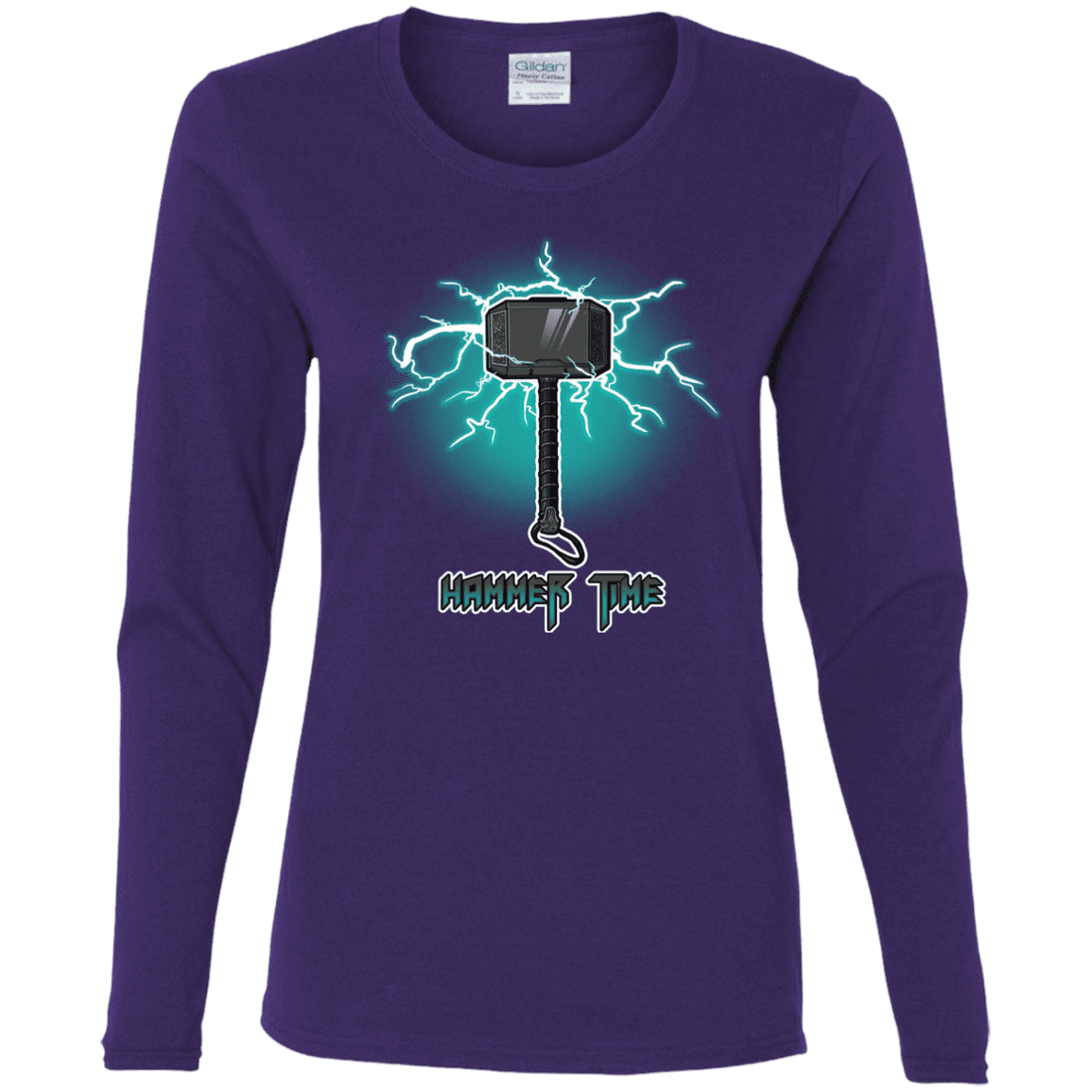 T-Shirts Purple / S Hammer Time Women's Long Sleeve T-Shirt