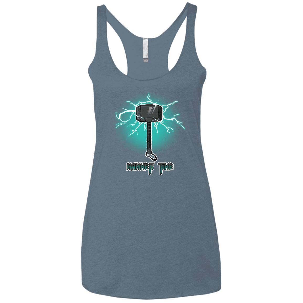T-Shirts Indigo / X-Small Hammer Time Women's Triblend Racerback Tank
