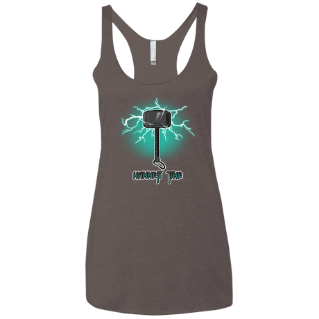 T-Shirts Macchiato / X-Small Hammer Time Women's Triblend Racerback Tank