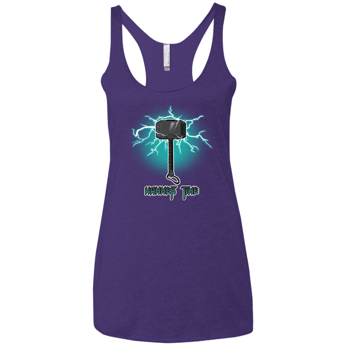 T-Shirts Purple Rush / X-Small Hammer Time Women's Triblend Racerback Tank