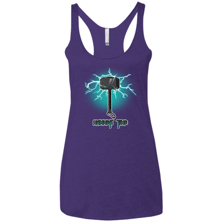 T-Shirts Purple Rush / X-Small Hammer Time Women's Triblend Racerback Tank