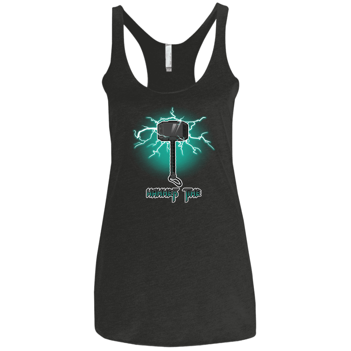 T-Shirts Vintage Black / X-Small Hammer Time Women's Triblend Racerback Tank