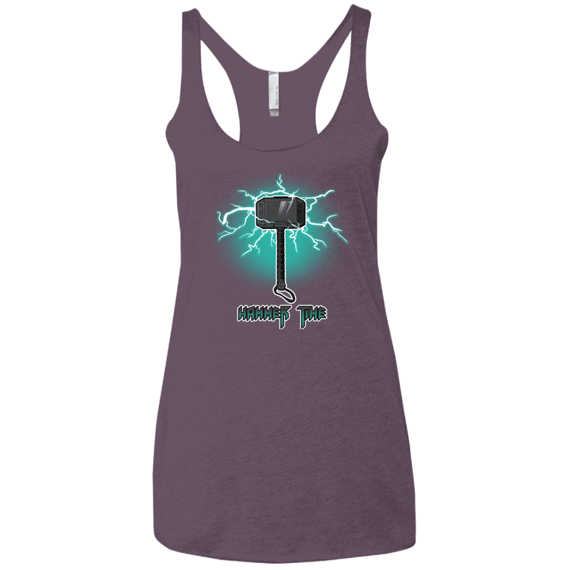 T-Shirts Vintage Purple / X-Small Hammer Time Women's Triblend Racerback Tank