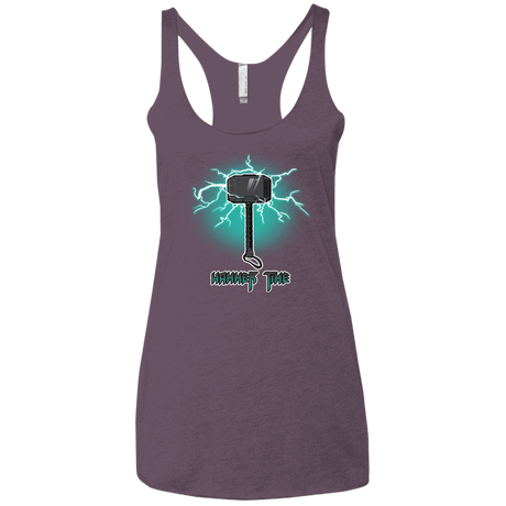 T-Shirts Vintage Purple / X-Small Hammer Time Women's Triblend Racerback Tank