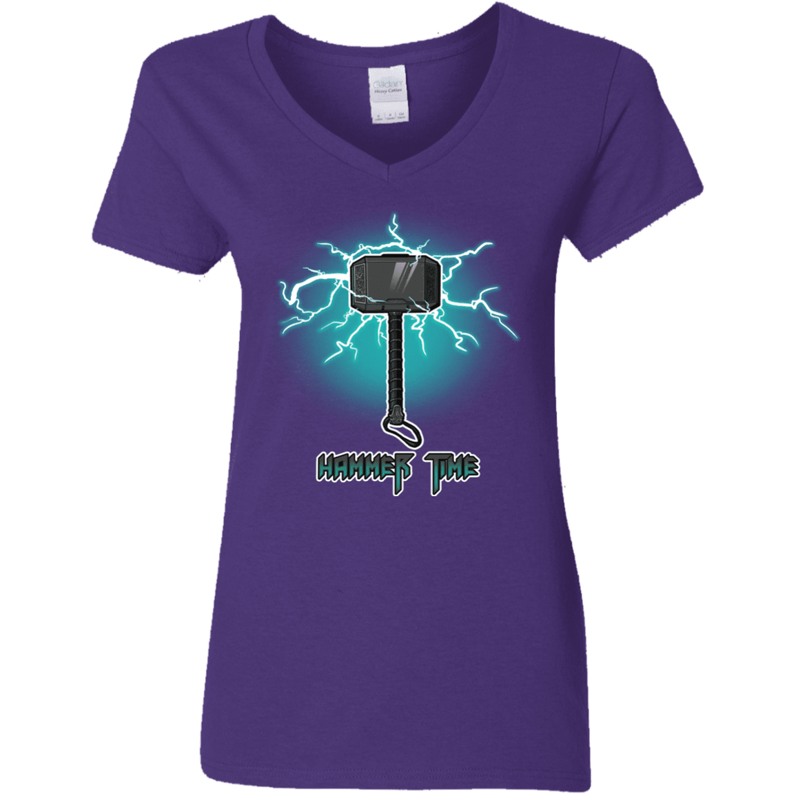 T-Shirts Purple / S Hammer Time Women's V-Neck T-Shirt