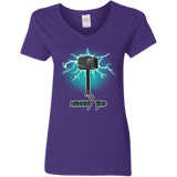 T-Shirts Purple / S Hammer Time Women's V-Neck T-Shirt