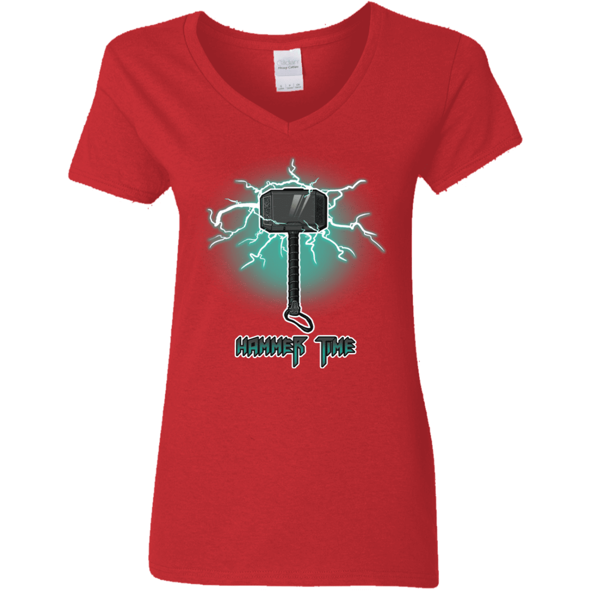 T-Shirts Red / S Hammer Time Women's V-Neck T-Shirt