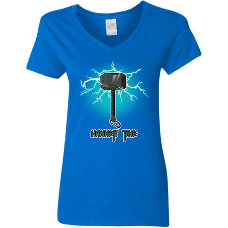 T-Shirts Royal / S Hammer Time Women's V-Neck T-Shirt