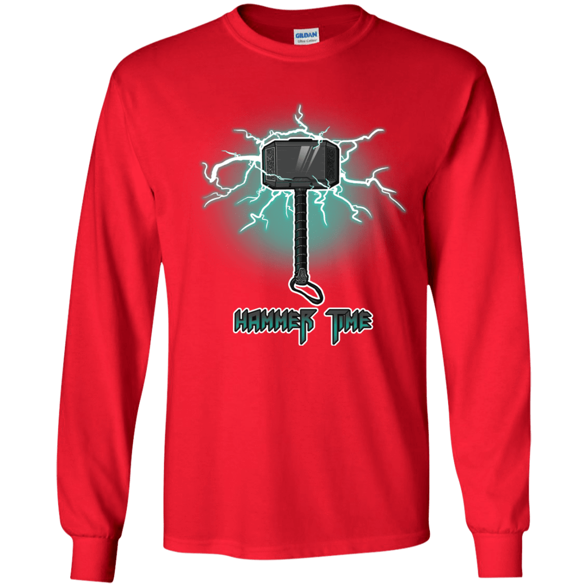 T-Shirts Red / YS Hammer Time Youth Long Sleeve T-Shirt