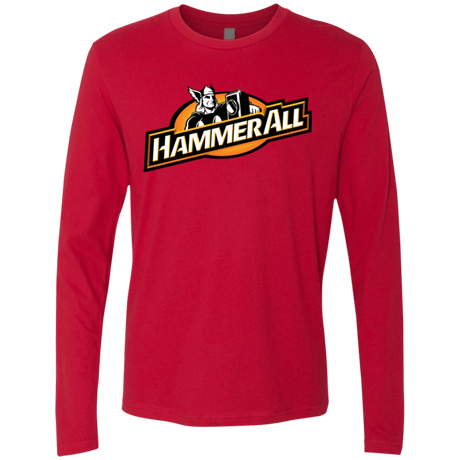 T-Shirts Red / Small Hammerall Men's Premium Long Sleeve