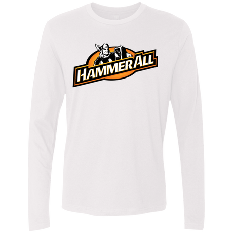 T-Shirts White / Small Hammerall Men's Premium Long Sleeve