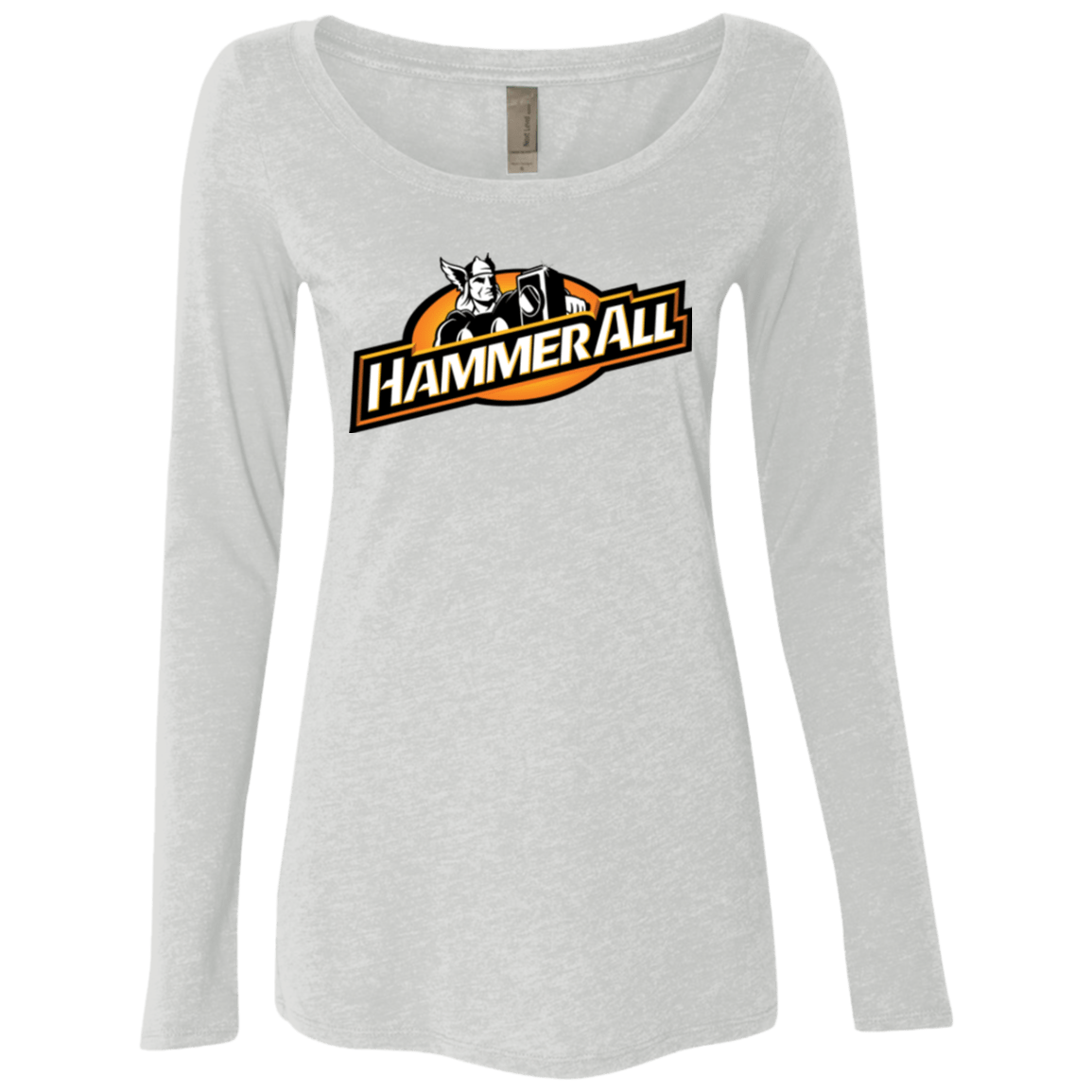 T-Shirts Heather White / Small Hammerall Women's Triblend Long Sleeve Shirt
