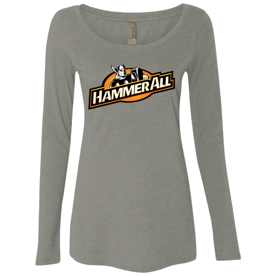 T-Shirts Venetian Grey / Small Hammerall Women's Triblend Long Sleeve Shirt