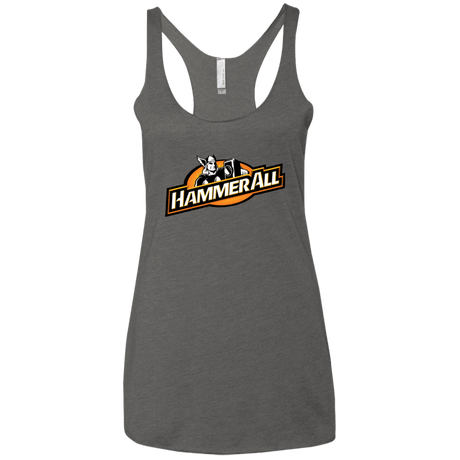 T-Shirts Premium Heather / X-Small Hammerall Women's Triblend Racerback Tank