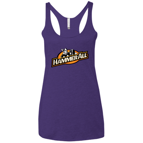 T-Shirts Purple / X-Small Hammerall Women's Triblend Racerback Tank