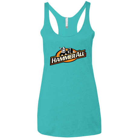 T-Shirts Tahiti Blue / X-Small Hammerall Women's Triblend Racerback Tank