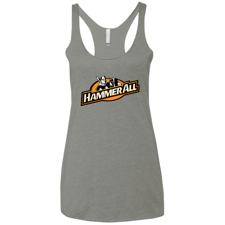 T-Shirts Venetian Grey / X-Small Hammerall Women's Triblend Racerback Tank