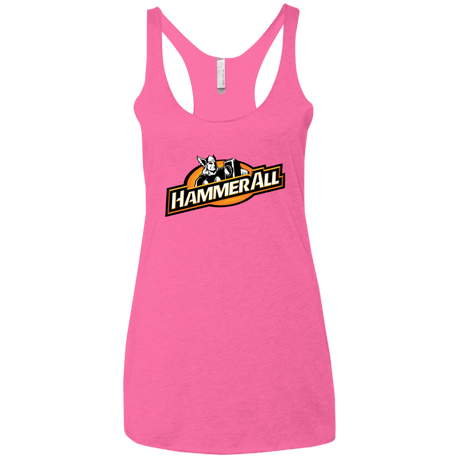 T-Shirts Vintage Pink / X-Small Hammerall Women's Triblend Racerback Tank