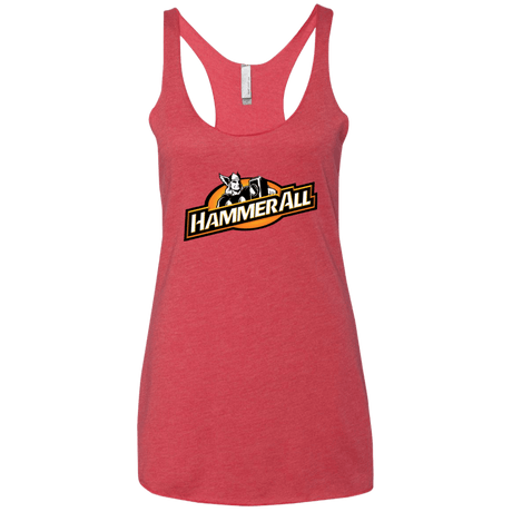 T-Shirts Vintage Red / X-Small Hammerall Women's Triblend Racerback Tank