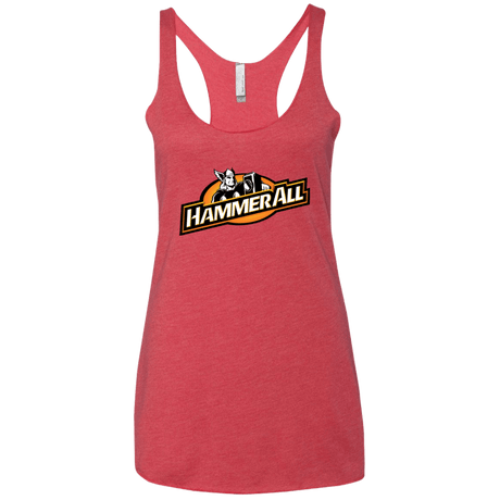 T-Shirts Vintage Red / X-Small Hammerall Women's Triblend Racerback Tank