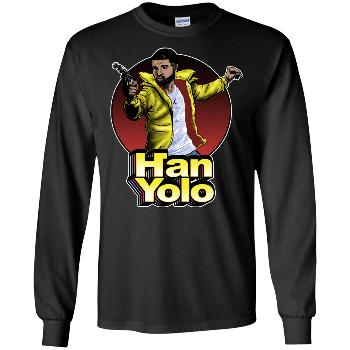 T-Shirts Black / S Han Yolo Men's Long Sleeve T-Shirt