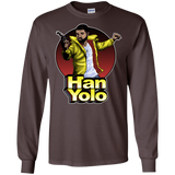 T-Shirts Dark Chocolate / S Han Yolo Men's Long Sleeve T-Shirt