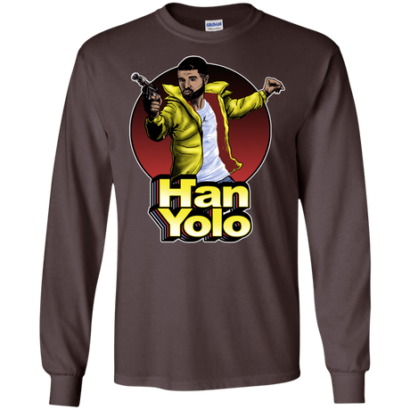 T-Shirts Dark Chocolate / S Han Yolo Men's Long Sleeve T-Shirt