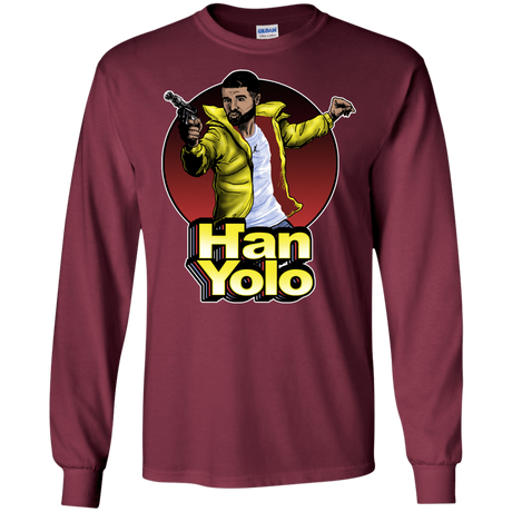 T-Shirts Maroon / S Han Yolo Men's Long Sleeve T-Shirt