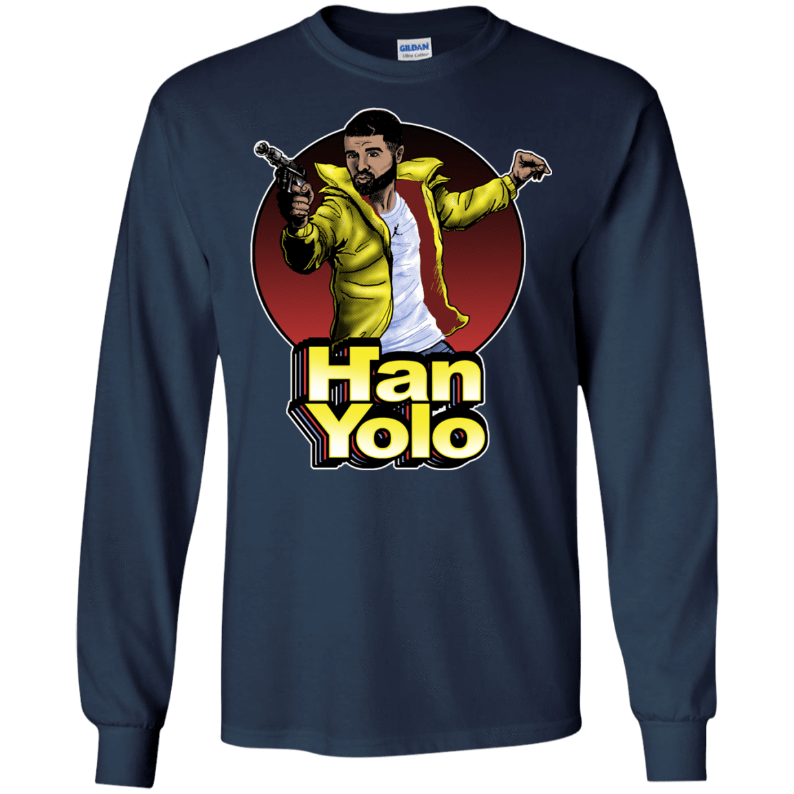 T-Shirts Navy / S Han Yolo Men's Long Sleeve T-Shirt