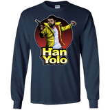 T-Shirts Navy / S Han Yolo Men's Long Sleeve T-Shirt